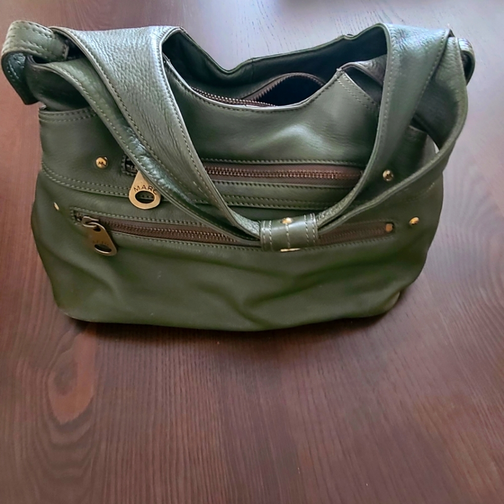Marc Jacobs olive green leather bag